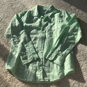 Janie and Jack boy linen shirt